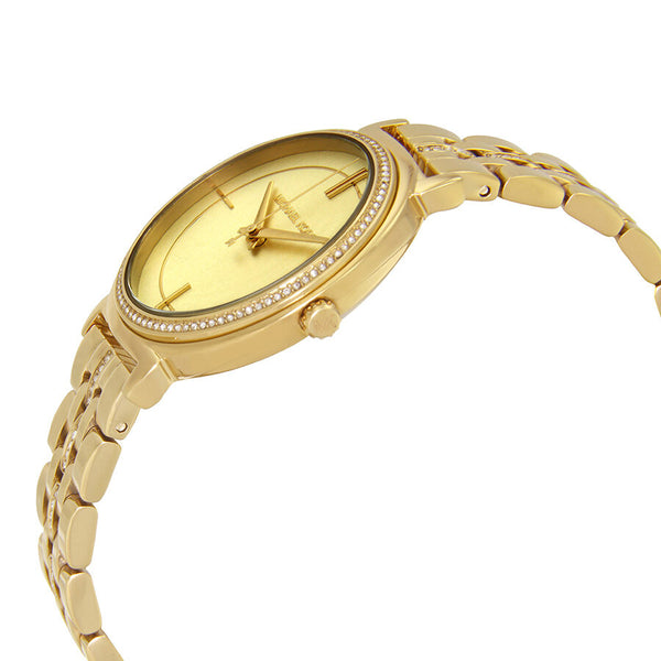 Michael Kors Cinthia Gold Dial Crystal Ladies Watch MK3681 - The Watches Men & CO #2