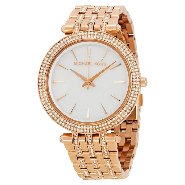Michael Kors Darci Mother of Pearl Dial Crystal Ladies Watch MK3220 - The Watches Men & CO