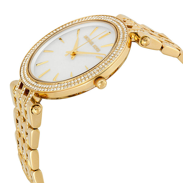 Michael Kors Darci Mother of Pearl Dial Gold Steel Crystal Ladies Watch MK3219 - The Watches Men & CO #2