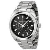 Michael Kors Dean Chronograph Black Dial Stainless Steel Men's Watch MK8270 - The Watches Men & CO