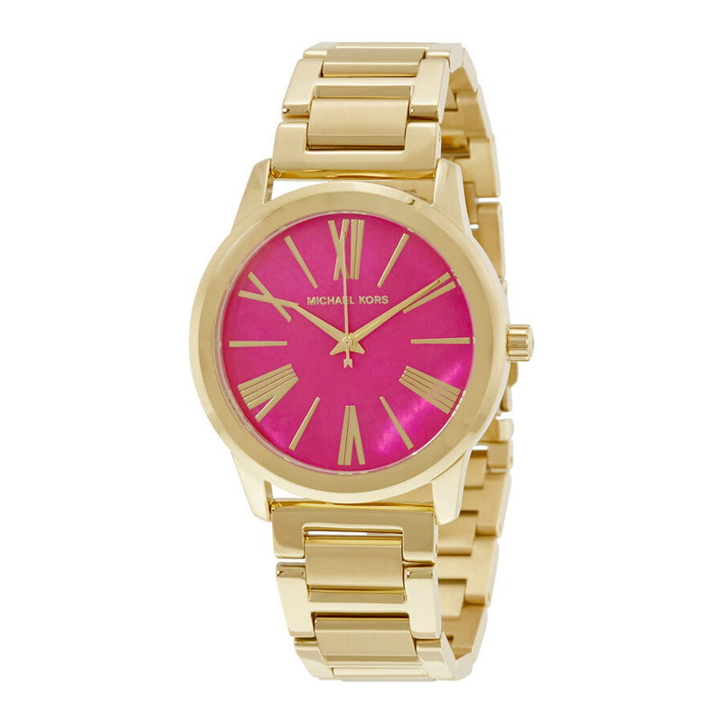 Michael Kors Hartman Pink Mother of Pearl Dial Ladies Watch MK3520 - The Watches Men & CO