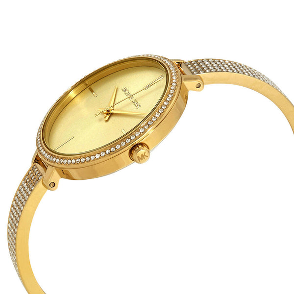 Michael Kors Jaryn Crystal Gold Sunray  Dial Ladies Watch #MK3784 - The Watches Men & CO #2