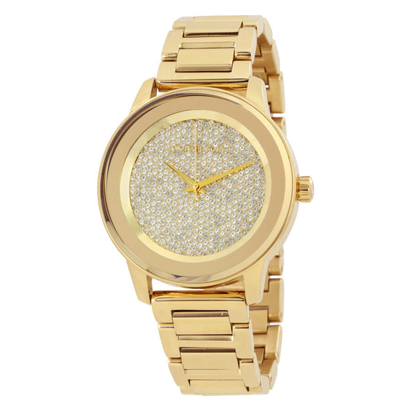 Michael Kors Kinley Pave Gold-tone Ladies Watch #MK6209 - The Watches Men & CO