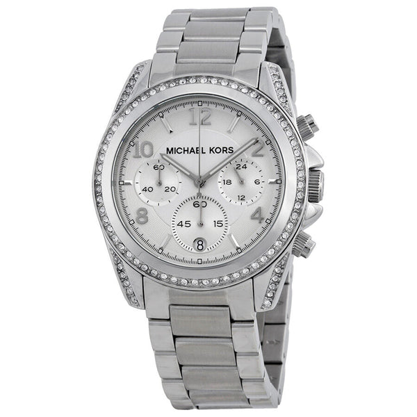 Michael Kors Chronograph White Crystal Ladies Watch MK5165 - The Watches Men & CO