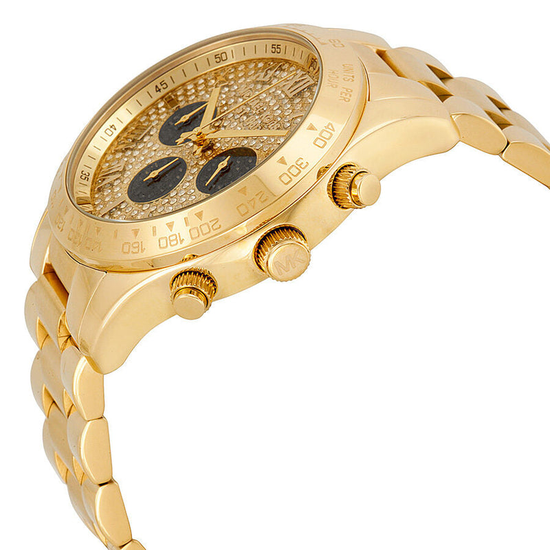 Michael Kors Layton Glitz Gold-tone Crystal Dial Ladies Watch MK5830 - The Watches Men & CO #2