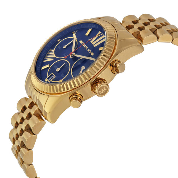Michael Kors Lexington Chronograph Blue Dial Ladies Watch MK6206 - The Watches Men & CO #2