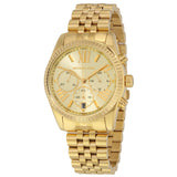 Michael Kors Lexington Chronograph Champagne Dial Ladies Watch #MK5556 - The Watches Men & CO