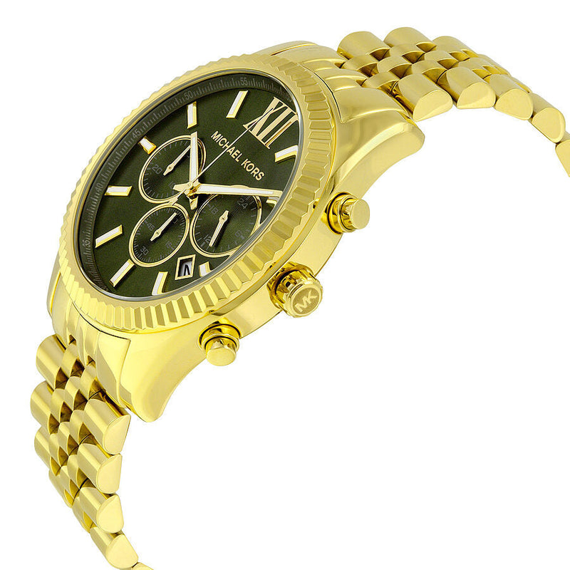 Michael Kors Lexington Chronograph Green Dial Men's Watch #MK8446 - The Watches Men & CO #2