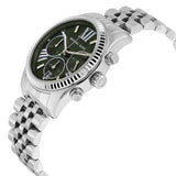 Michael Kors Lexington Chronograph Green Dial Stainless Steel Ladies Watch MK6222 - The Watches Men & CO #2