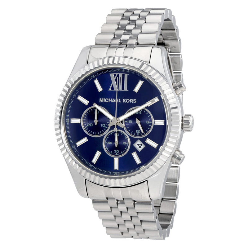 Michael Kors Lexington Chronograph Navy Dial Men's Watch #MK8280 - The Watches Men & CO