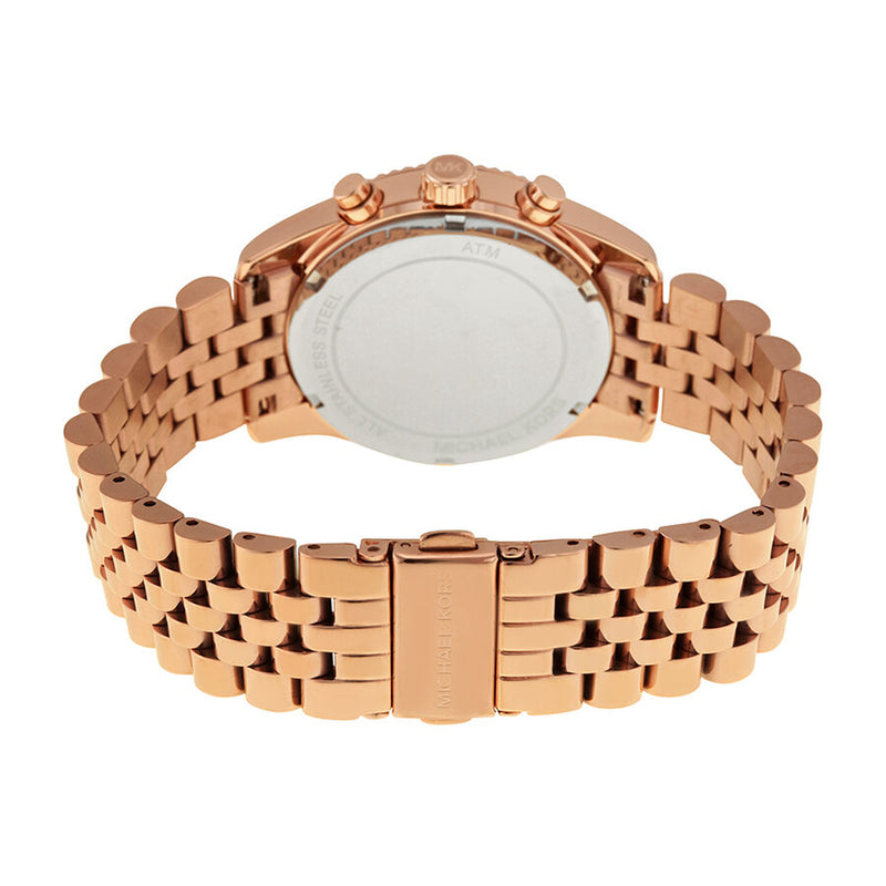 Michael Kors Lexington Chronograph Purple Dial Rose Gold-tone Ladies Watch MK6207 - The Watches Men & CO #3