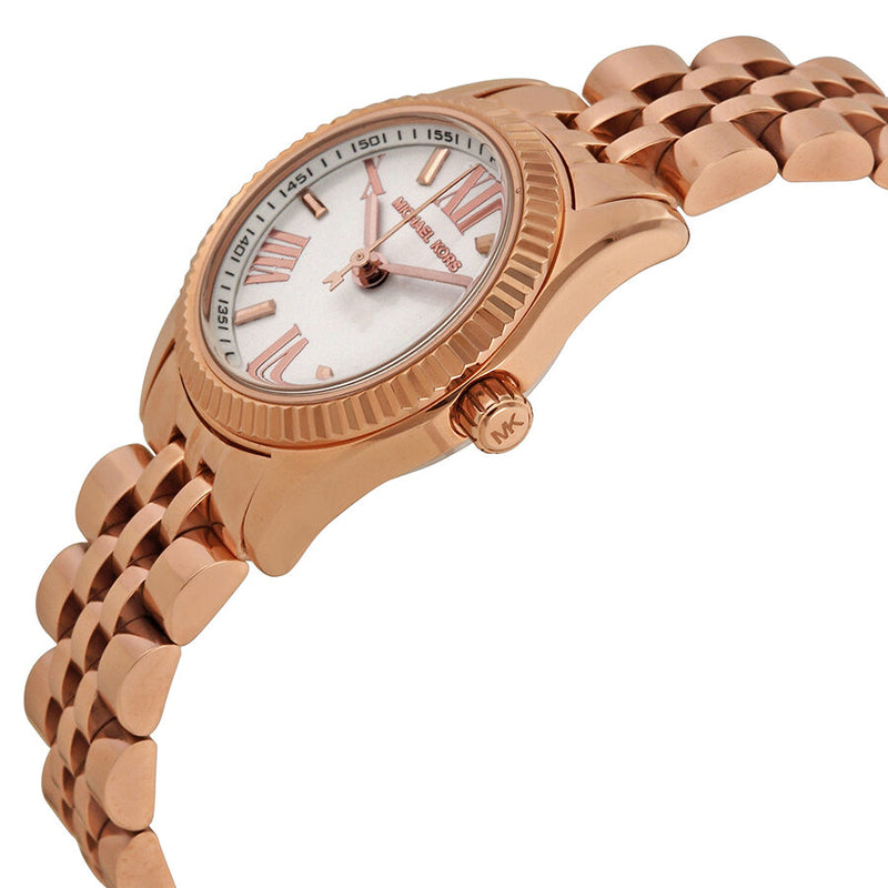 Michael Kors Lexington White Dial Rose Gold-tone Ladies Watch MK3230 - The Watches Men & CO #2