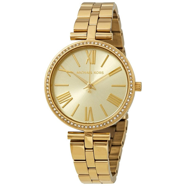 Michael Kors Maci Crystal Yellow Gold Dial Ladies Watch MK3903 - The Watches Men & CO