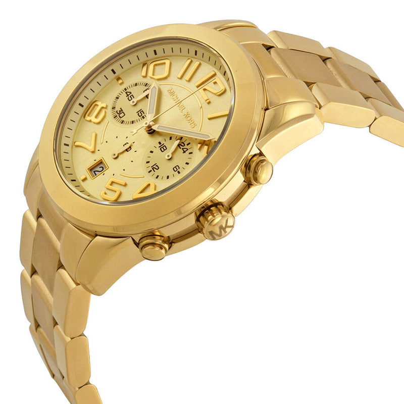 Michael Kors Mercer Chronograph Champagne Dial Ladies Watch MK5726 - The Watches Men & CO #2