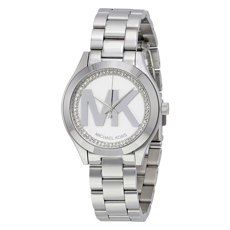 Michael Kors Mini Slim Runway Silver Dial Ladies Watch MK3548 - The Watches Men & CO