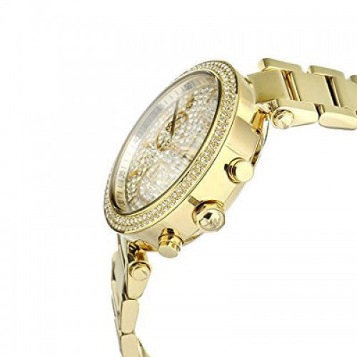 Michael Kors Parker Gold-tone Ladies Watch#MK5856 - The Watches Men & CO #2