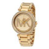 Michael Kors Parker Champagne Dial Gold-tone Watch #MK5784 - The Watches Men & CO
