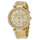Michael Kors Parker Chronograph Champagne Dial Ladies Watch #MK5632 - The Watches Men & CO