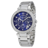 Michael Kors Parker Chronograph Navy Dial Ladies Watch #MK6117 - The Watches Men & CO