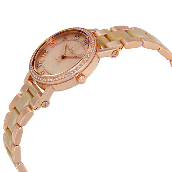 Michael Kors Petite Norie Pink Mother of Pearl Dial Ladies Watch MK3700 - The Watches Men & CO #2