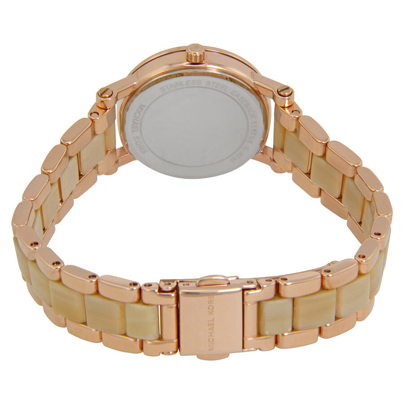 Michael Kors Petite Norie Pink Mother of Pearl Dial Ladies Watch MK3700 - The Watches Men & CO #3