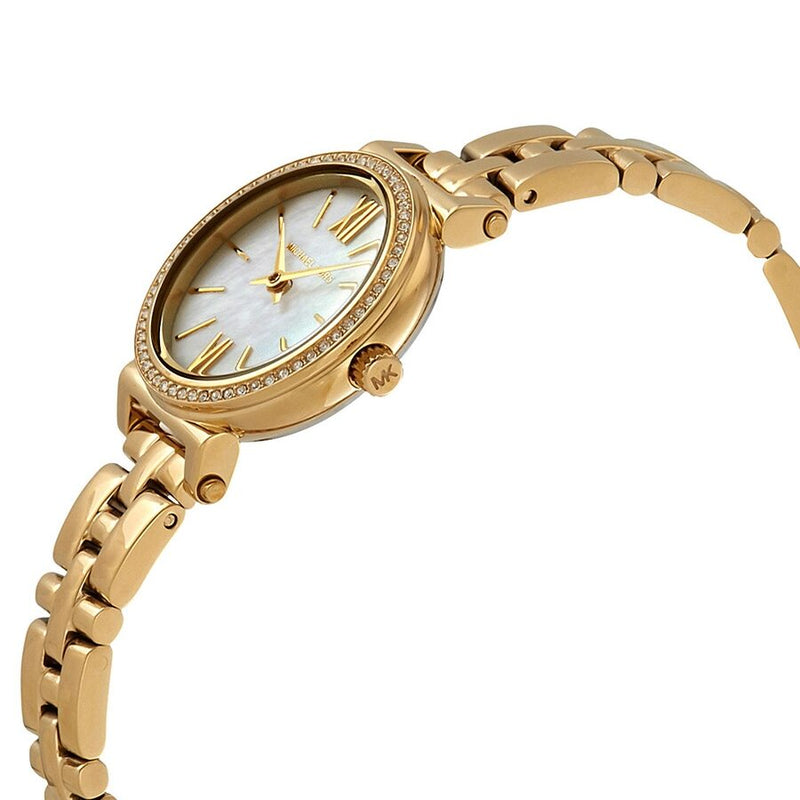 Michael Kors Petite Sofie Crystal Mother of Pearl Dial Ladies Watch MK3833 - The Watches Men & CO #2