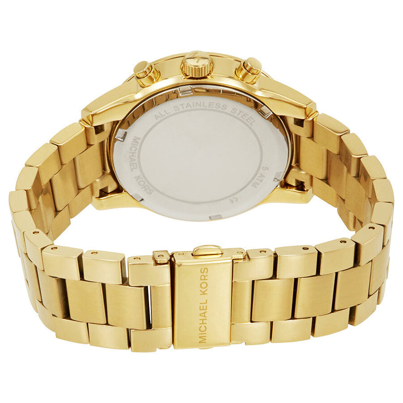Michael Kors Ritz Chronograph Gold Dial Ladies Watch MK6356 - The Watches Men & CO #3