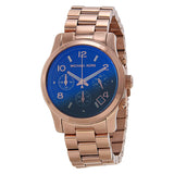 Michael Kors Runway Iridescent Dial Rose Gold-tone Ladies Watch MK5940 - The Watches Men & CO