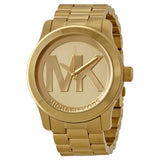 Michael Kors Runway Quartz Gold-tone Bracelet Champagne Dial Ladies Watch MK5473 - The Watches Men & CO