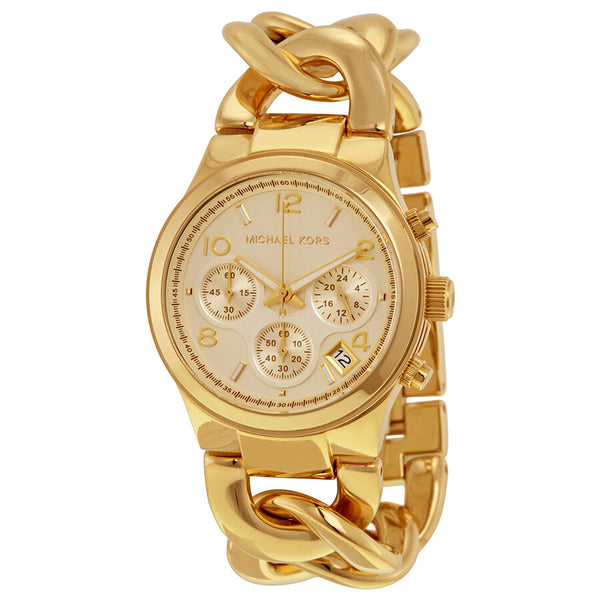 Michael Kors Runway Twist Chronograph Gold tone Ladies Watch