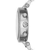 Michael Kors Parker Crystal Paved Silver Ladies Watch MK6104 - The Watches Men & CO #2