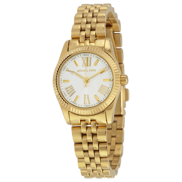 Michael Kors Silver Dial Gold-tone Stainless Steel Ladies Watch MK3229 - The Watches Men & CO