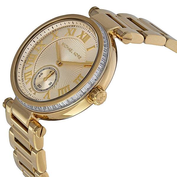 Michael Kors Skylar Champagne Dial Gold-tone Ladies Watch MK5867 - The Watches Men & CO #2