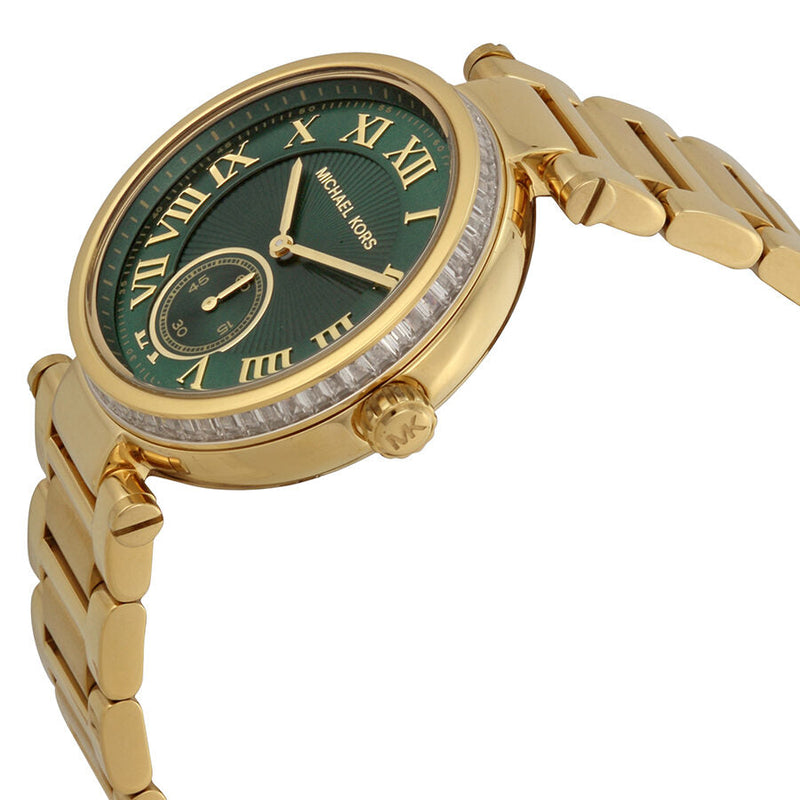 Michael Kors Skylar Emerald Green Dial Gold-tone Ladies Watch #MK6065 - The Watches Men & CO #2