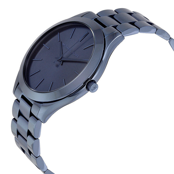Michael Kors Slim Runway Blue Dial Blue Ion-plated Ladies Watch MK3419 - The Watches Men & CO #2