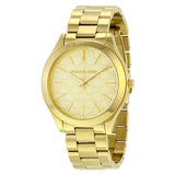 Michael Kors Slim Runway Champagne Dial Ladies Watch #MK3335 - The Watches Men & CO