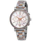 Michael Kors Sofie Chronograph Crystal Silver Dial Ladies Watch MK6558 - The Watches Men & CO