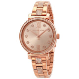 Michael Kors Sofie Crystal Rose Dial Ladies Watch MK3882 - The Watches Men & CO