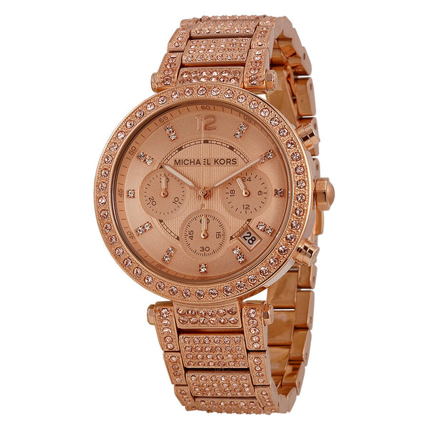 Michael Kors Uptown Glam Parker Chronograph Ladies Watch MK5663 - The Watches Men & CO