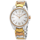 Michael Kors Whitney Crystal White Sunray Dial Ladies Watch #MK6686 - The Watches Men & CO