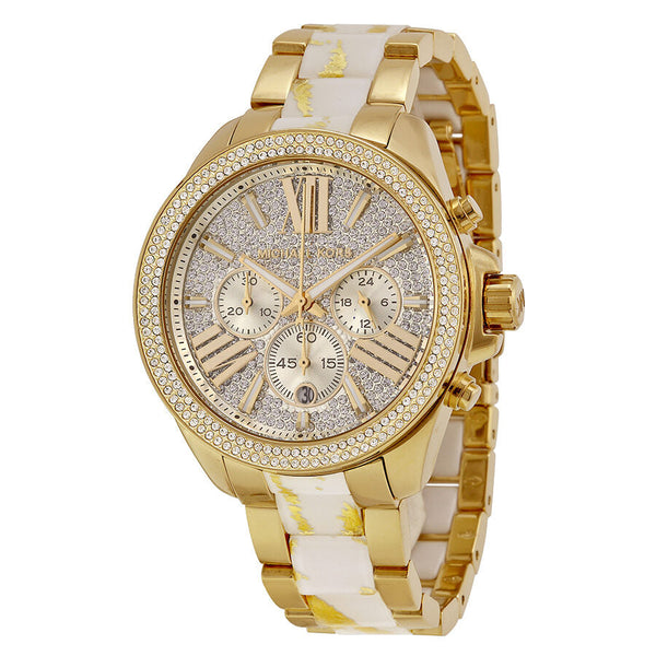 Michael Kors Wren White Zebra Diamond Dial Ladies Quartz Watch MK6157 - The Watches Men & CO