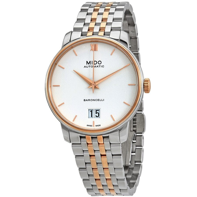 Mido Baroncelli Automatic White Dial Men's Watch #M0274262201800 - The Watches Men & CO