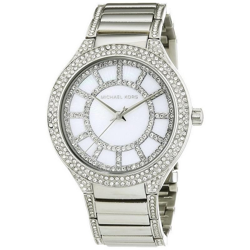 Michael Kors Kerry Mother Pearl Dial Silver Ladies Watch  MK3311 - The Watches Men & CO