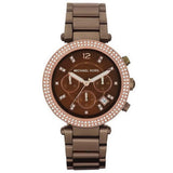 Michael Kors Parker Chronograph Chocolate Ladies Watch  MK5578 - The Watches Men & CO