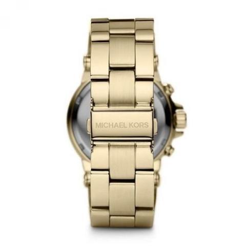 Michael Kors Dylan Chronograph Gold Ladies Watch MK5623 - The Watches Men & CO #3