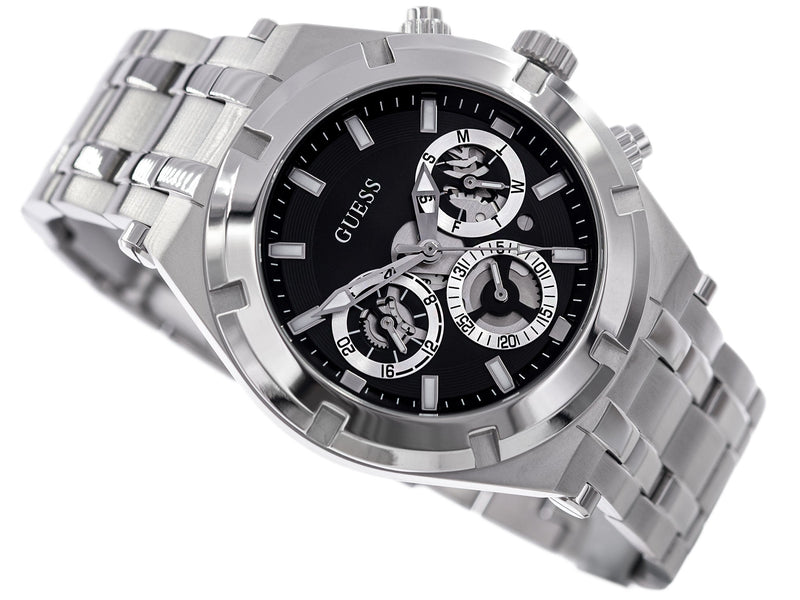 Guess Continental Silver Tone Men's Watch GW0260G1