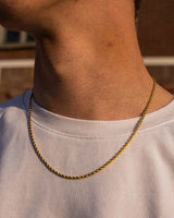 Big Daddy 2.5mm Stainless Steel Gold Rope Chain