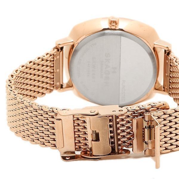 Skagen Rungsted White Dial Rose Gold-tone Ladies Watch SKW2401
