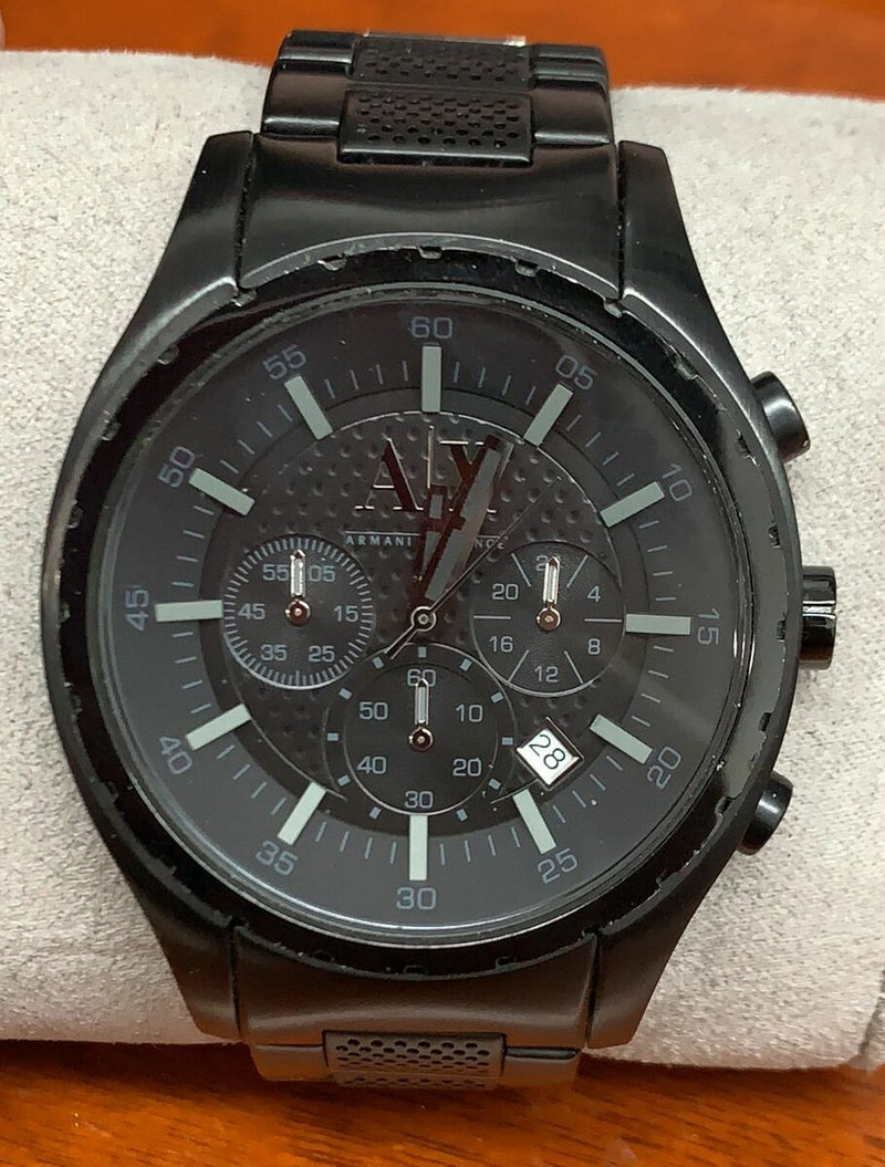 Armani Exchange Chronograph All Black Men's Watch  AX1058 - The Watches Men & CO
