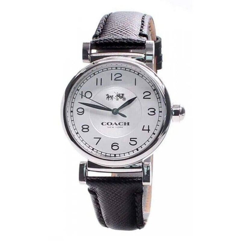 Coach Madison Black Leather Strap Women's Watch  14502406 - The Watches Men & CO